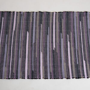 Corduroy Rug, Purple-Tan-Black, 55x28