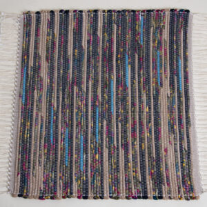 Corduroy Rug, Tie-Die Blues, 27x28