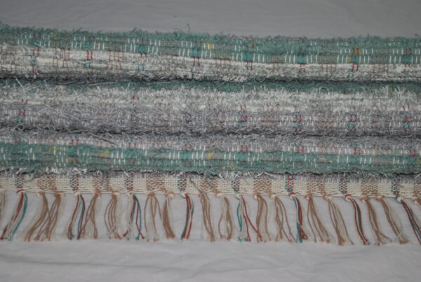 Fluffy Rug, Soft Turquoise, 41x30 - Image 2