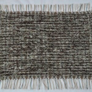 Fluffy Rug, Mottled Chestnut, 19x30