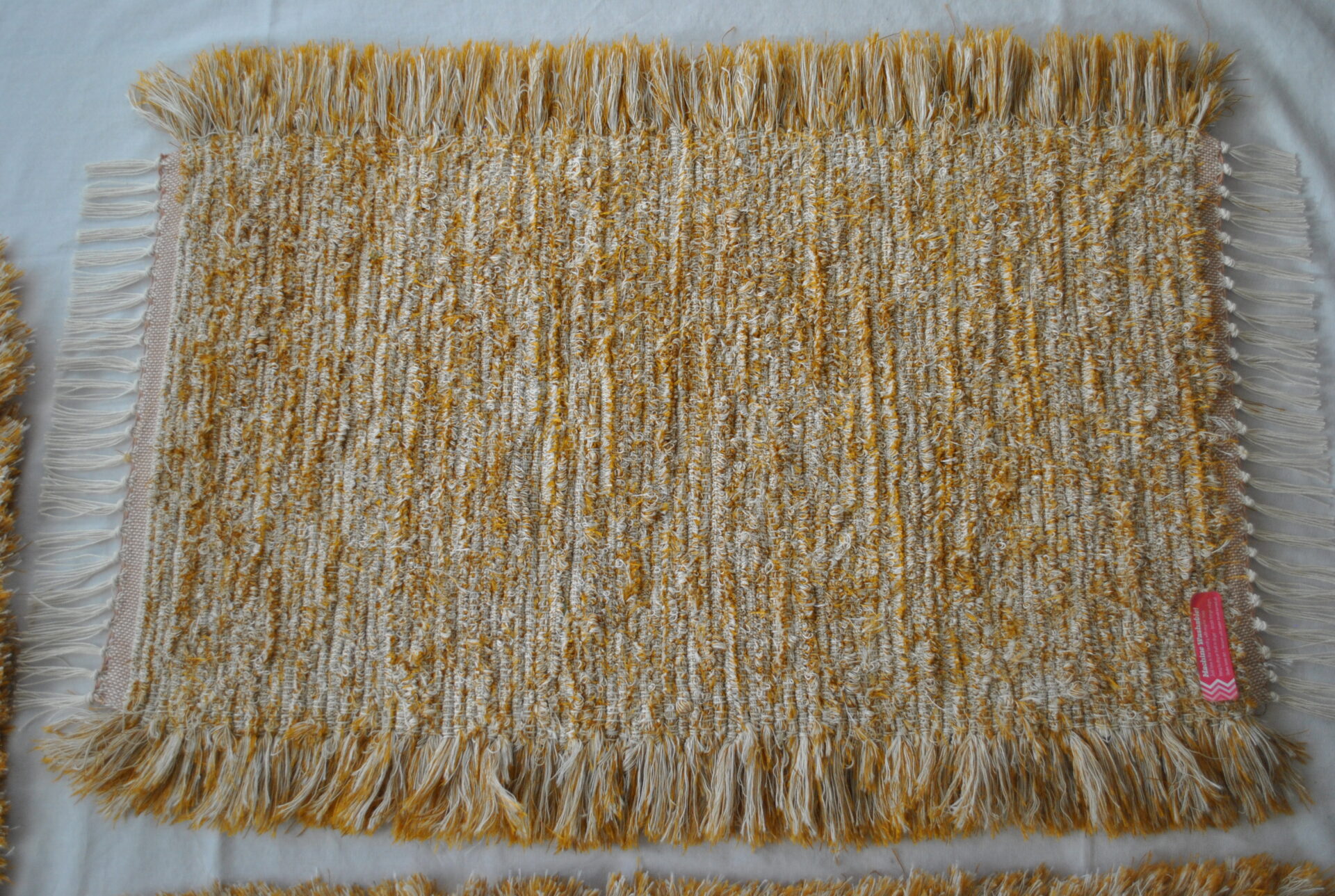 Fluffy Rug, Soft Gold#3, 30x20