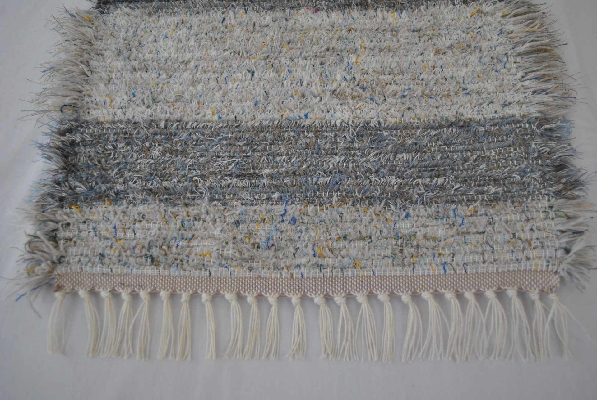 Fluffy Rug, Wide Stripe Greys, 26x18 - Image 10