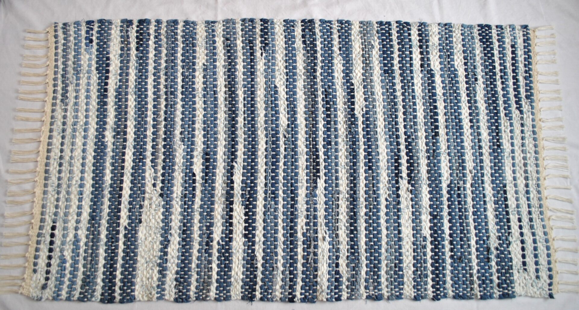 Denim Rug, Blue Ribbon Winner#1, 46x25